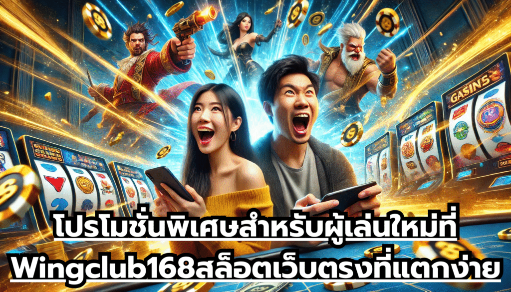 โปรโมชั่นพิเศษสำหรับผู้เล่นใหม่ที่ Wingclub168 สล็อตเว็บตรงที่แตกง่ายอันดับต้นๆ ของประเทศไทย