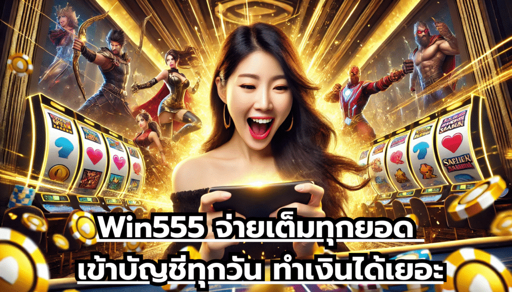 Win555 จ่ายเต็มทุกยอด เข้าบัญชีทุกวัน ทำเงินได้เยอะ