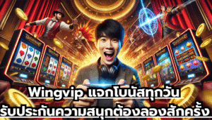 Wingvip แจกโบนัสทุกวัน รับประกันความสนุก ต้องลองสักครั้ง บอกได้คำเดียวรวย